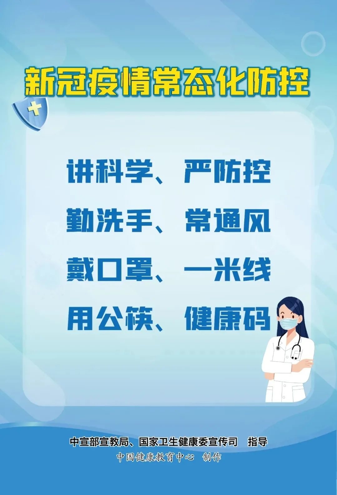 新冠肺炎疫情常态化防控怎么做？七张海报告诉你！