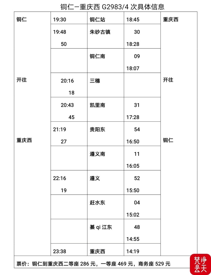 铜仁站10日起增开3对高铁，快看看有没有你想去的城市？