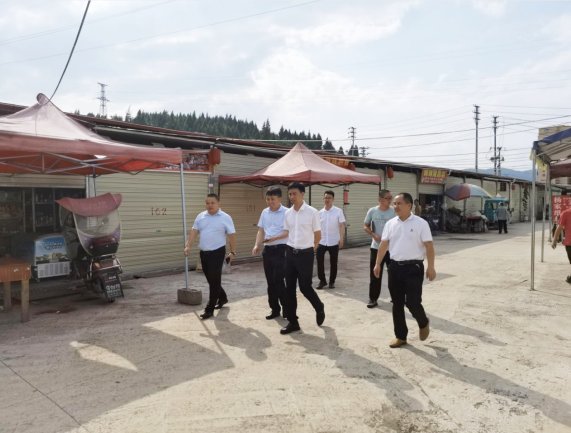 黄沛民到蓼皋街道育才社区调研公共设施及农贸市场建设工作