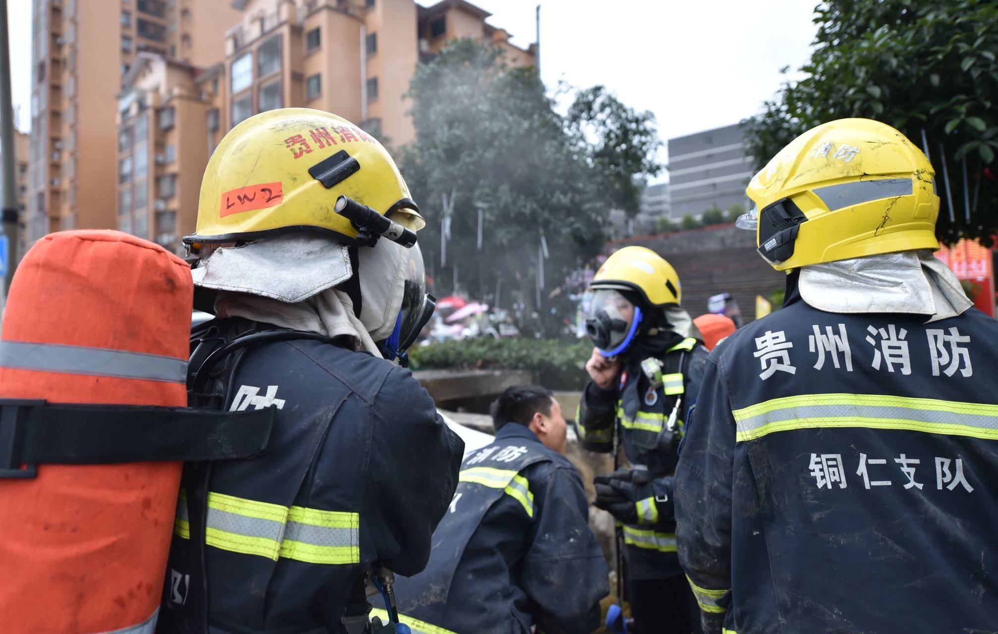 地下管道发生自燃 松桃消防及时处置