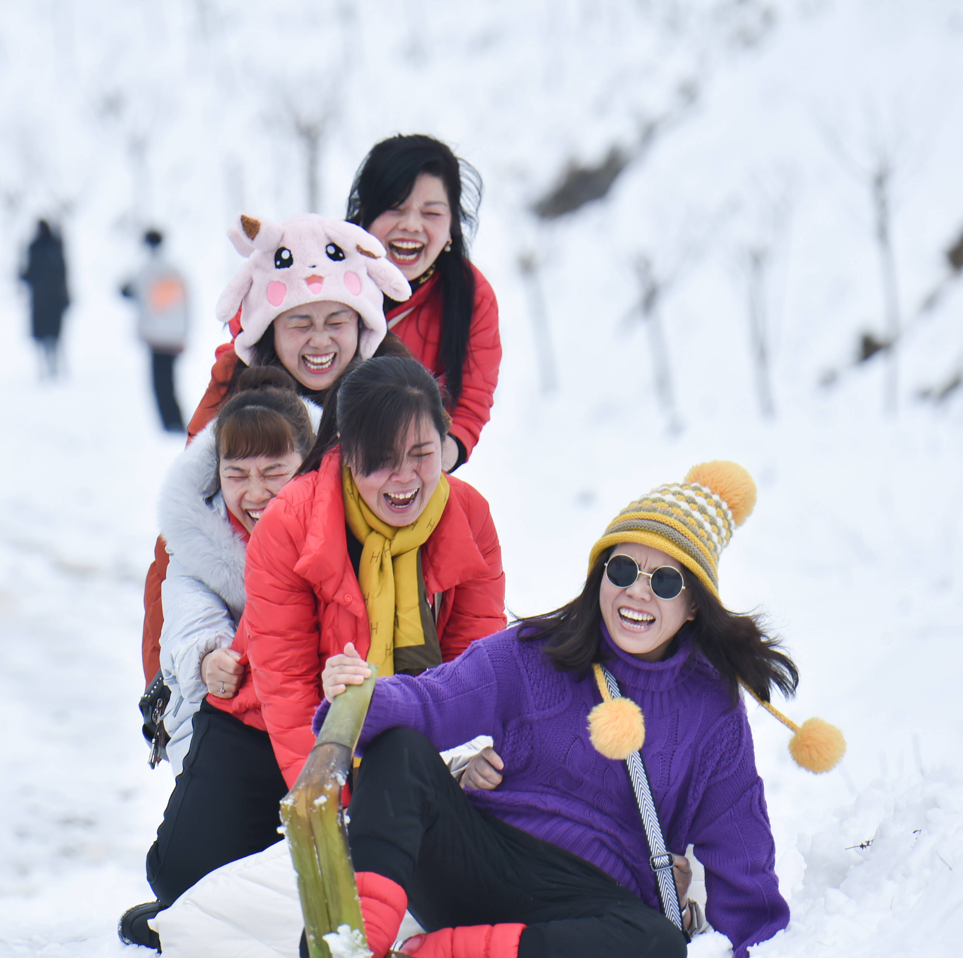 松桃：体验野外滑雪