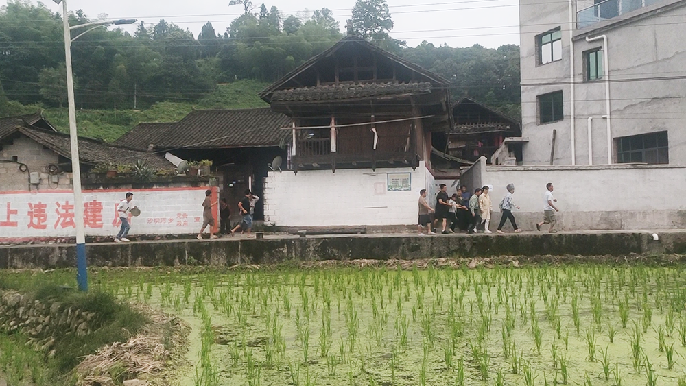 松桃沙坝河乡王普村自导自演地质灾害演练微电影